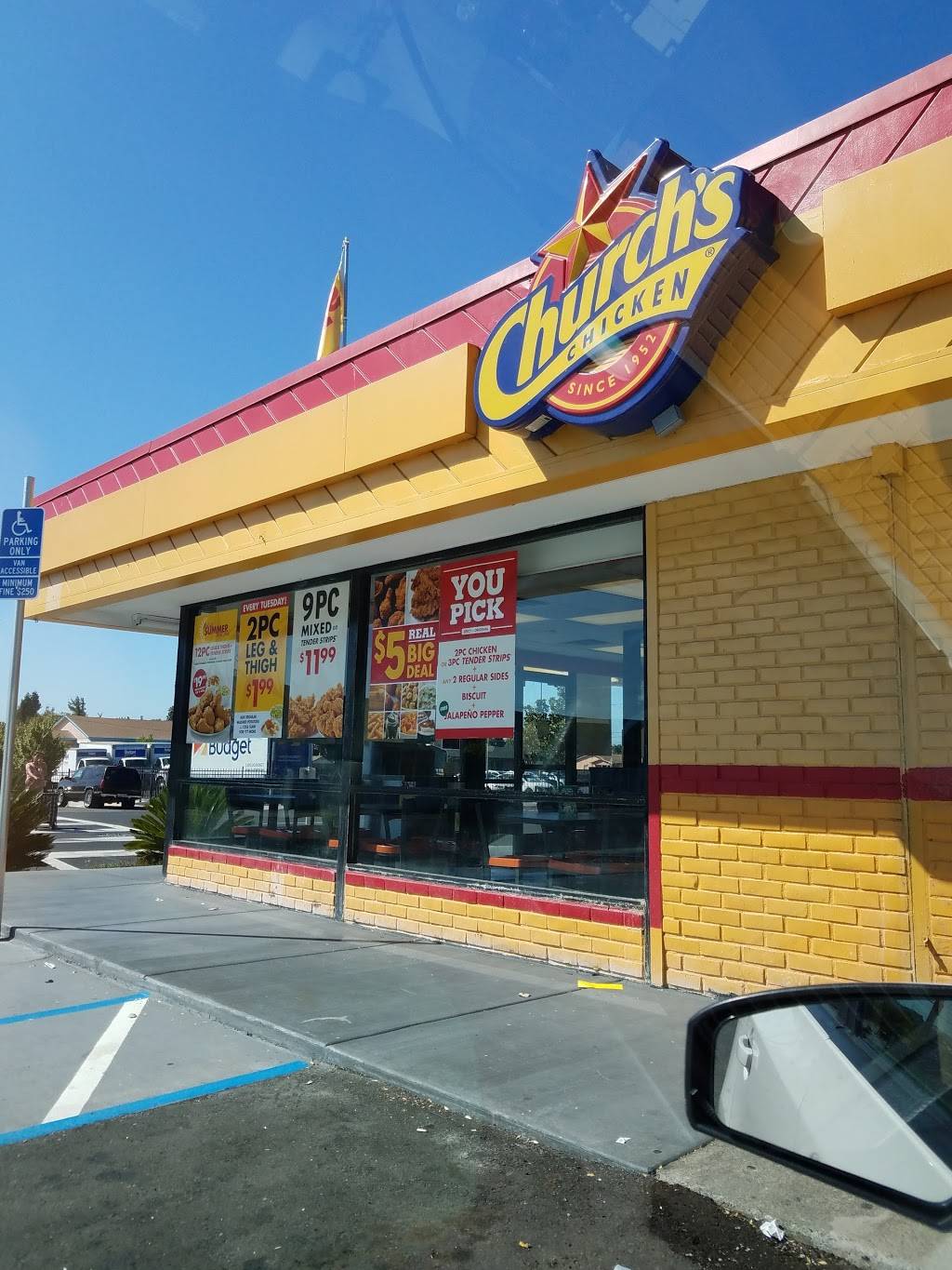 Churchs Chicken | restaurant | 1920 Solano Ave, Vallejo, CA 94590, USA | 7076428118 OR +1 707-642-8118