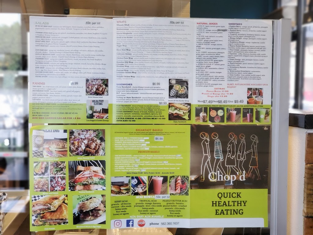 Chopd | restaurant | 7201 Greenleaf Ave #F, Whittier, CA 90602, USA | 5623601637 OR +1 562-360-1637