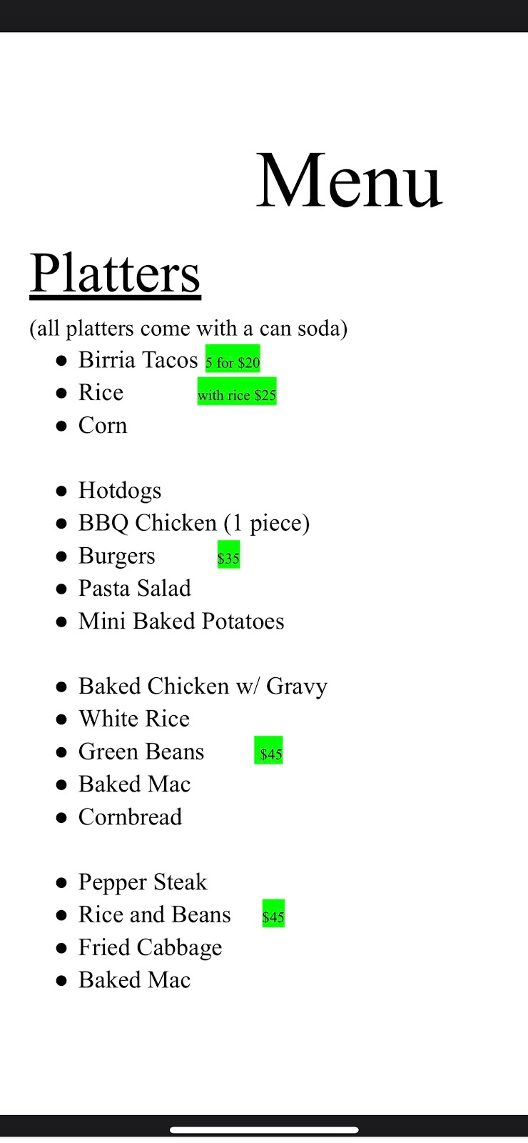 AriaMays Kitchen | restaurant | Highland Ave, East Syracuse, NY 13057, USA | 3155602075 OR +1 315-560-2075