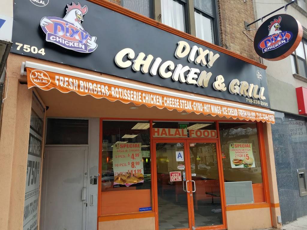 DIXY CHICKEN AND GRILL | restaurant | 7504 5th Ave, Brooklyn, NY 11209, USA | 7182382898 OR +1 718-238-2898