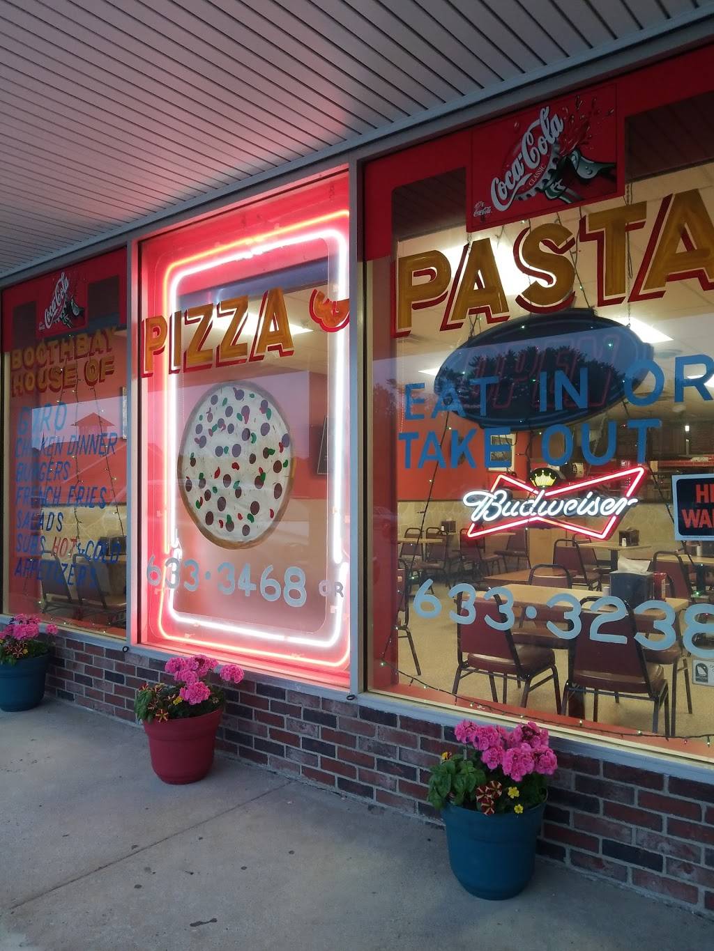 Boothbay Harbor House of Pizza | restaurant | 185 Townsend Ave E, Boothbay Harbor, ME 04538, USA | 2076333468 OR +1 207-633-3468