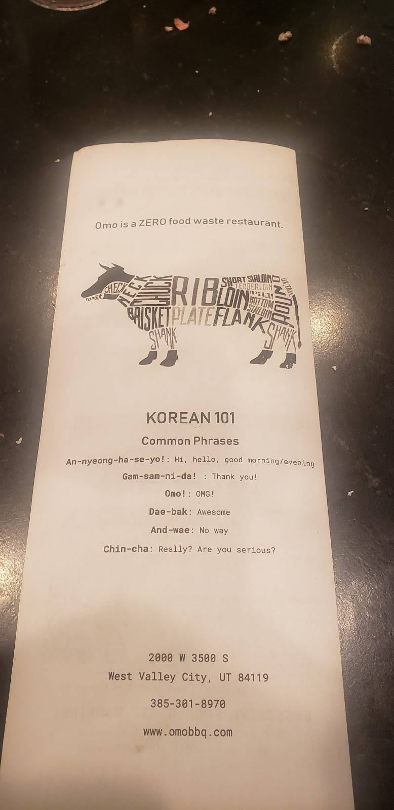 OMO Korean BBQ | restaurant | 2000 W 3500 S, West Valley City, UT 84119, USA | 3853018970 OR +1 385-301-8970