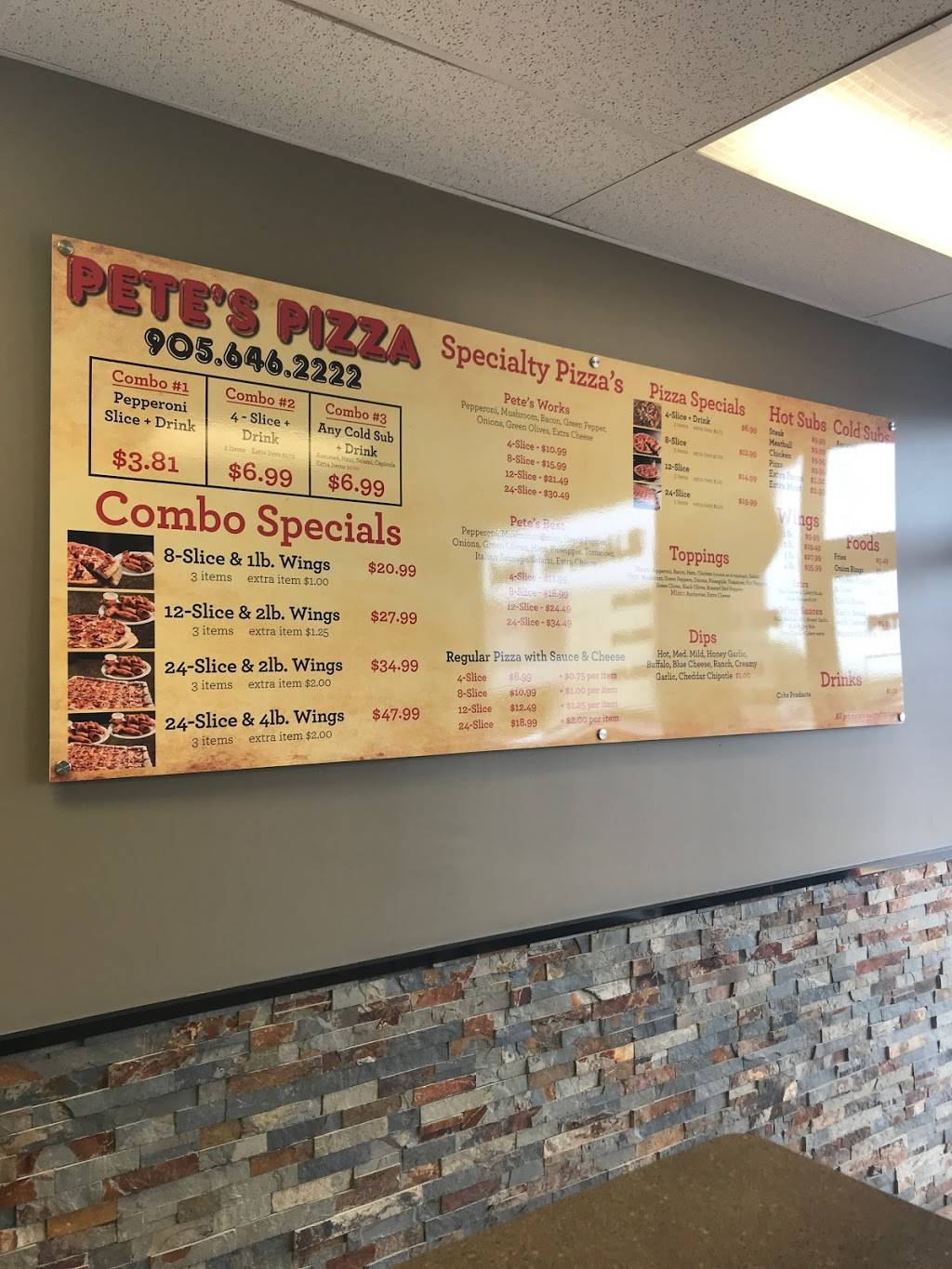 Petes Pizza | restaurant | 111 Lakeshore Rd, St. Catharines, ON L2N 2T6, Canada | 9056462222 OR +1 905-646-2222