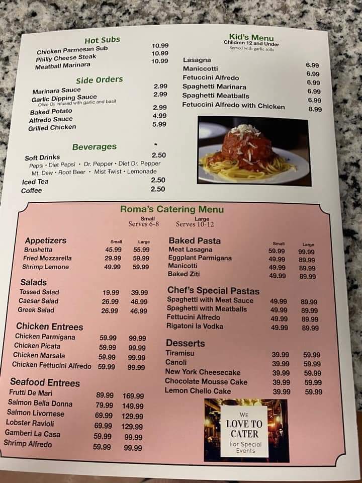 Roma’s italian Resturant | restaurant | 31 Almond Dr, Ardmore, OK 73401, USA | 5806573301 OR +1 580-657-3301