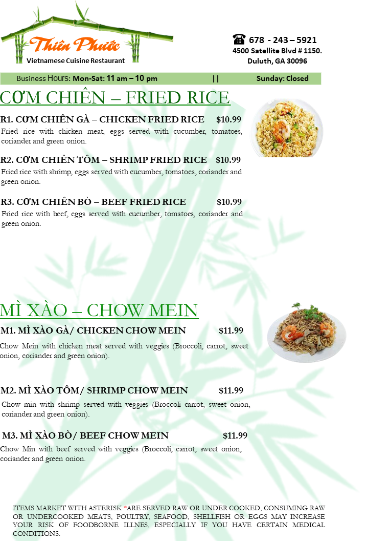 Thien Phuoc Restaurant | restaurant | 4500 Satellite Blvd #1150, Duluth, GA 30096, USA | 6782435921 OR +1 678-243-5921