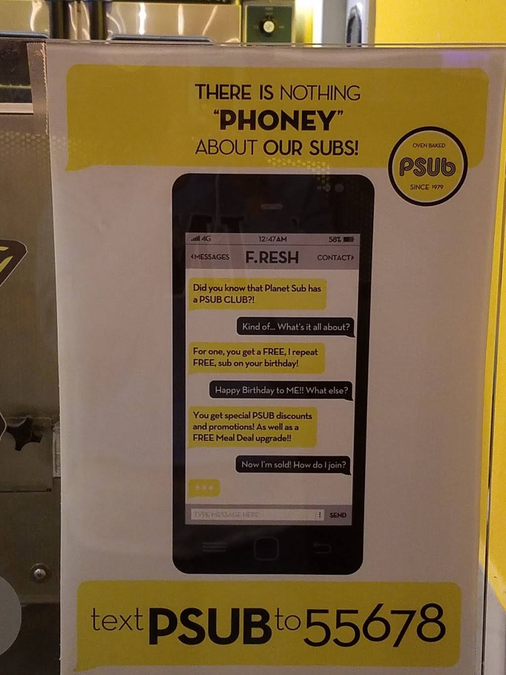 Planet Sub | restaurant | 10330 W Central Ave #150, Wichita, KS 67212, USA | 3167215084 OR +1 316-721-5084