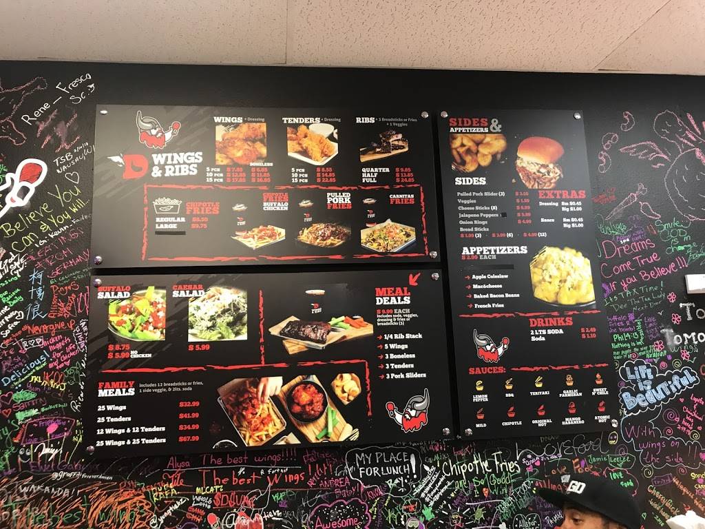 D Wings & Ribs | restaurant | 36 N Euclid Ave F, National City, CA 91950, USA | 6195466789 OR +1 619-546-6789