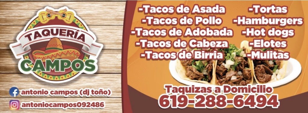 Taqueria Campos | restaurant | 2796 K St, San Diego, CA 92102, USA | 6192886494 OR +1 619-288-6494