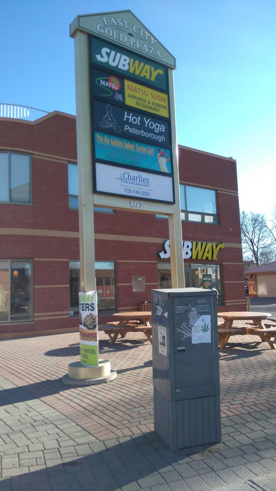 Subway | restaurant | 107 Hunter St E Unit 101, Peterborough, ON K9H 1G7, Canada | 7057420011 OR +1 705-742-0011