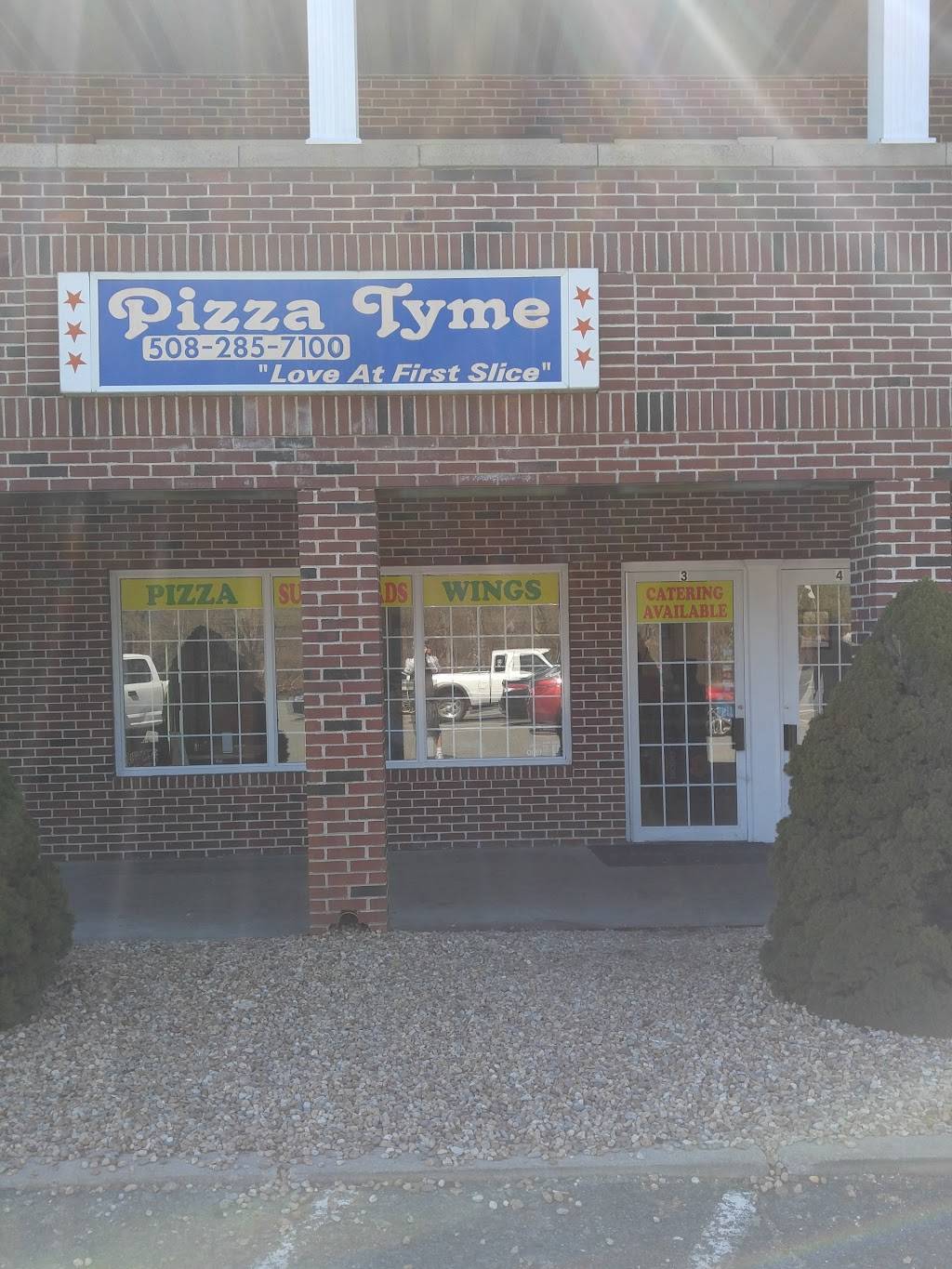 Pizza Tyme | restaurant | 250 E Main St, Norton, MA 02766, USA | 5082857100 OR +1 508-285-7100