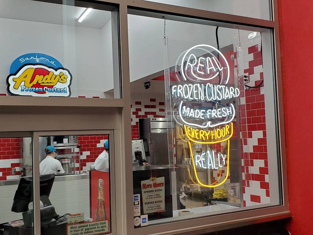 Andy’s Frozen Custard | restaurant | 4625 St Johns Pkwy, Sanford, FL 32771, USA | 4075486858 OR +1 407-548-6858