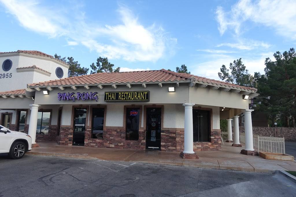 Ping Pong Thai Restaurant | restaurant | 2955 E Sunset Rd #109, Las Vegas, NV 89120, USA | 7022289988 OR +1 702-228-9988