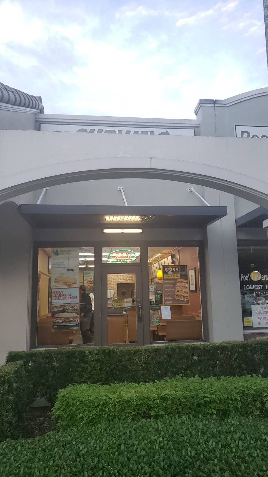 Subway | restaurant | 10041 Cleary Blvd, Plantation, FL 33324, USA | 9544738834 OR +1 954-473-8834