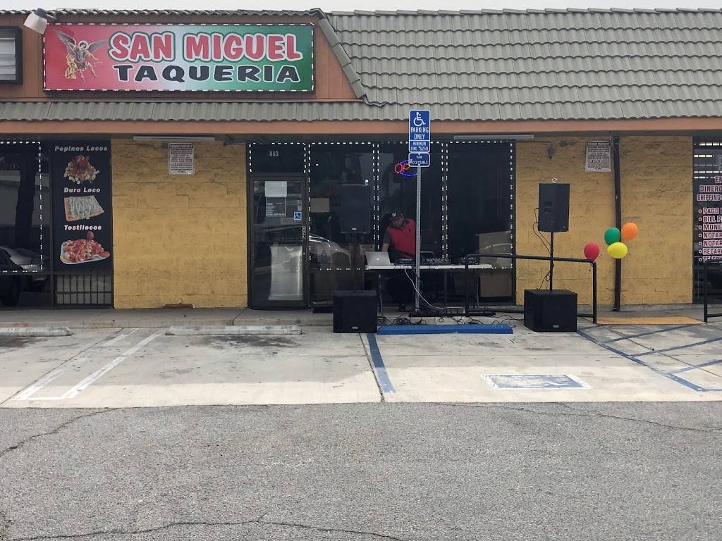 Taqueira San Miguel | restaurant | 883 Foothill Blvd, Rialto, CA 92376, USA | 9096765122 OR +1 909-676-5122