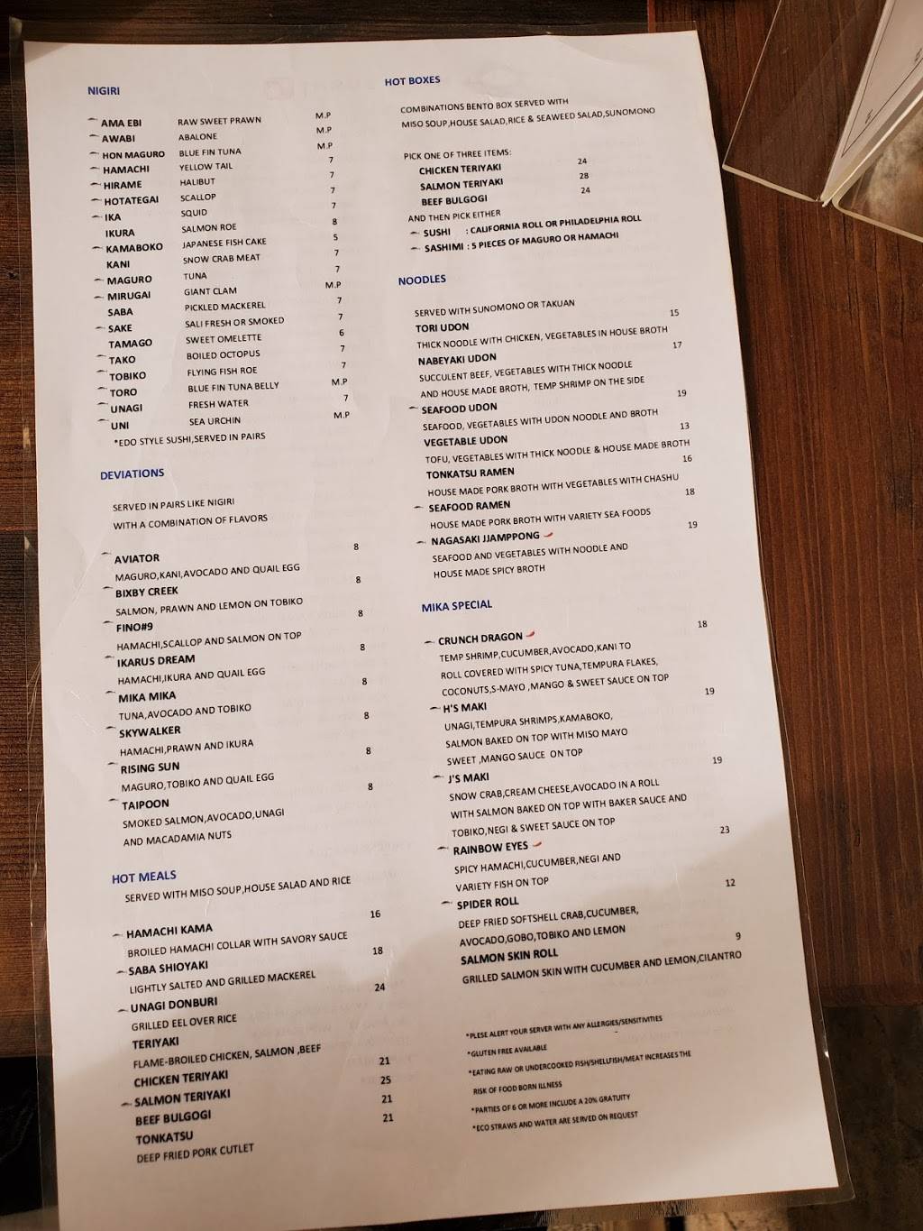MIKA SUSHI | restaurant | 9 Del Fino Pl, Carmel Valley, CA 93924, USA | 8316523069 OR +1 831-652-3069