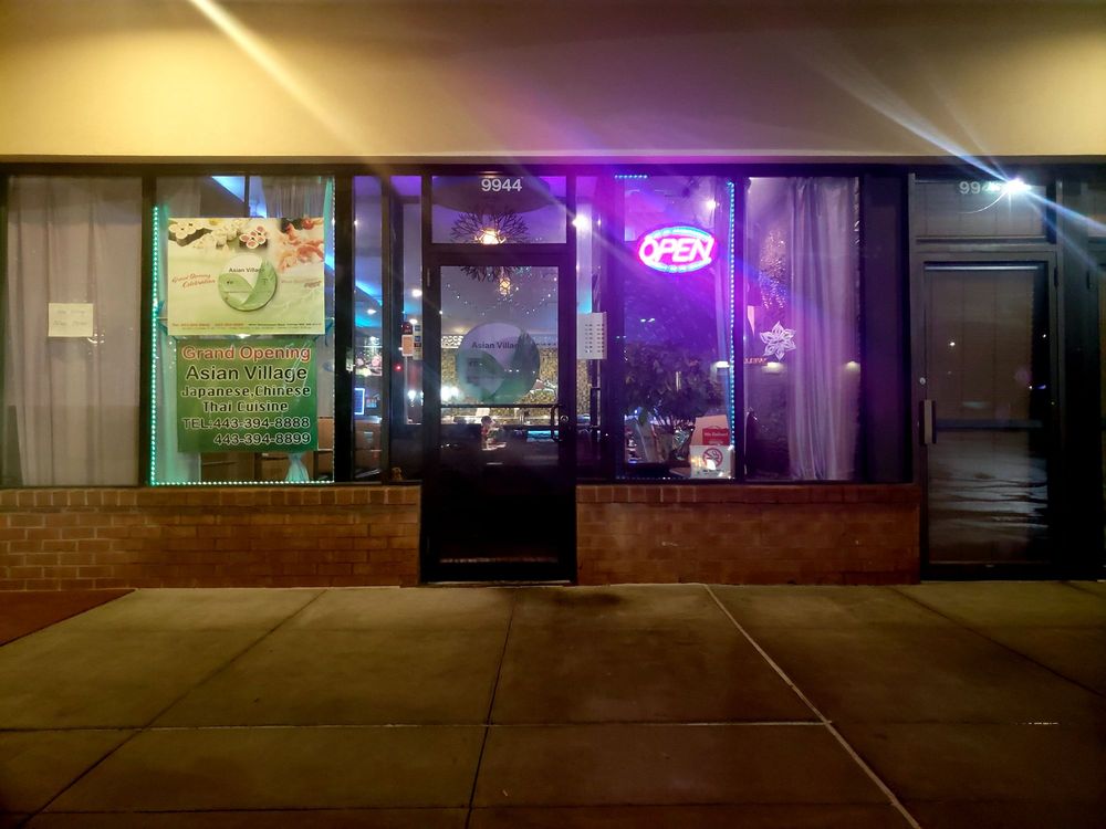 Asian Village | restaurant | 9944 Reisterstown Rd, Owings Mills, MD 21117, USA | 4433948888 OR +1 443-394-8888