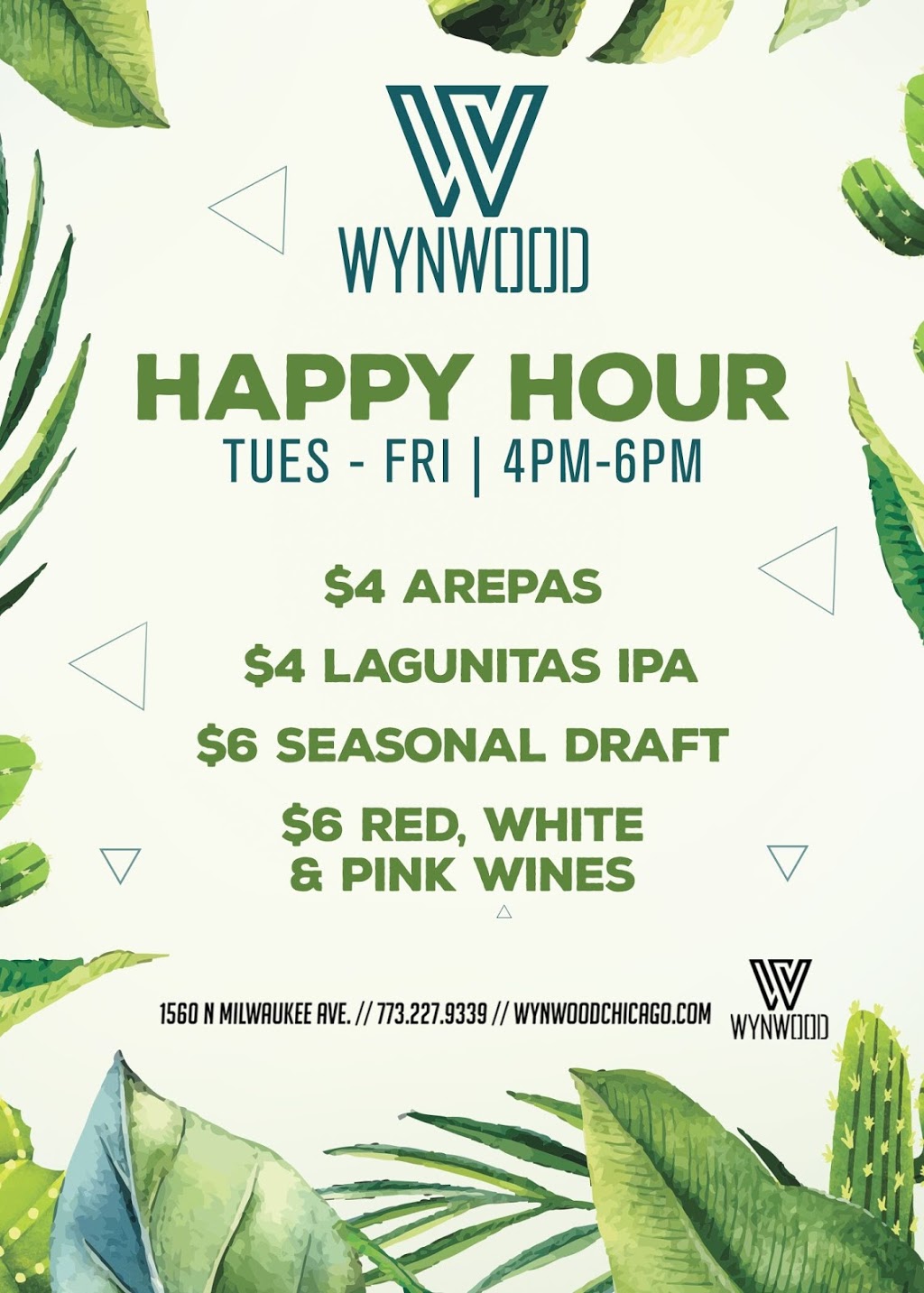 Wynwood Kitchen & Spirits | restaurant | 1560 N Milwaukee Ave, Chicago, IL 60622, USA | 7732279339 OR +1 773-227-9339