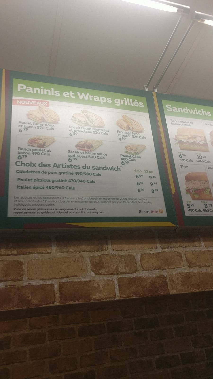 Subway | restaurant | Centre Nouvelle-France, 150 Boul Jean-Leman Local 100, Candiac, QC J5R 5E1, Canada | 4506591008 OR +1 450-659-1008