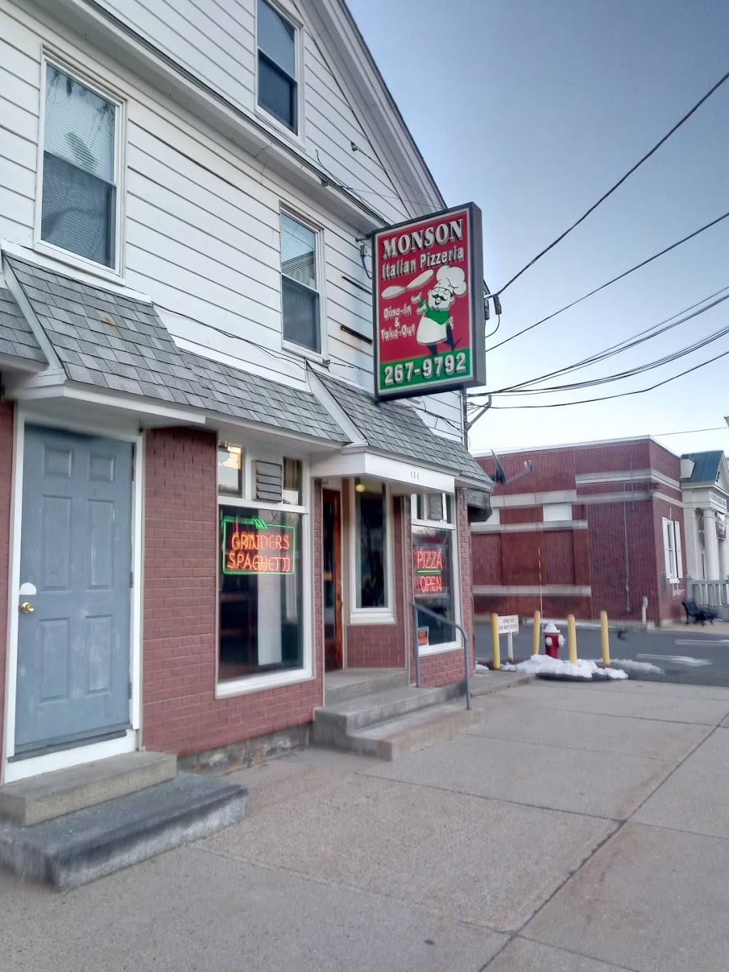Monson Italian Pizzeria | restaurant | 136 Main St, Monson, MA 01057, USA | 4132679792 OR +1 413-267-9792