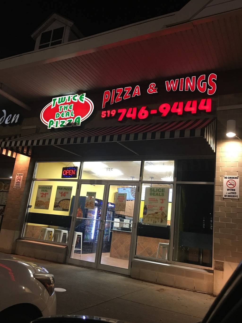 Twice The Deal Pizza | restaurant | 600 Laurelwood Dr, Waterloo, ON N2V 0A2, Canada | 5197469444 OR +1 519-746-9444
