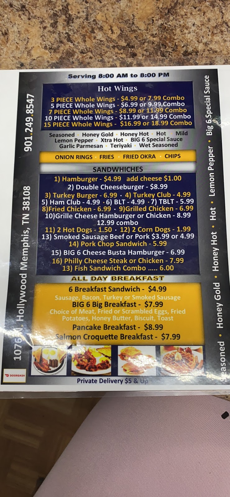 6S One Stop Shop & Grill | restaurant | 1076 N Hollywood St, Memphis, TN 38108, USA | 9012490208 OR +1 901-249-0208