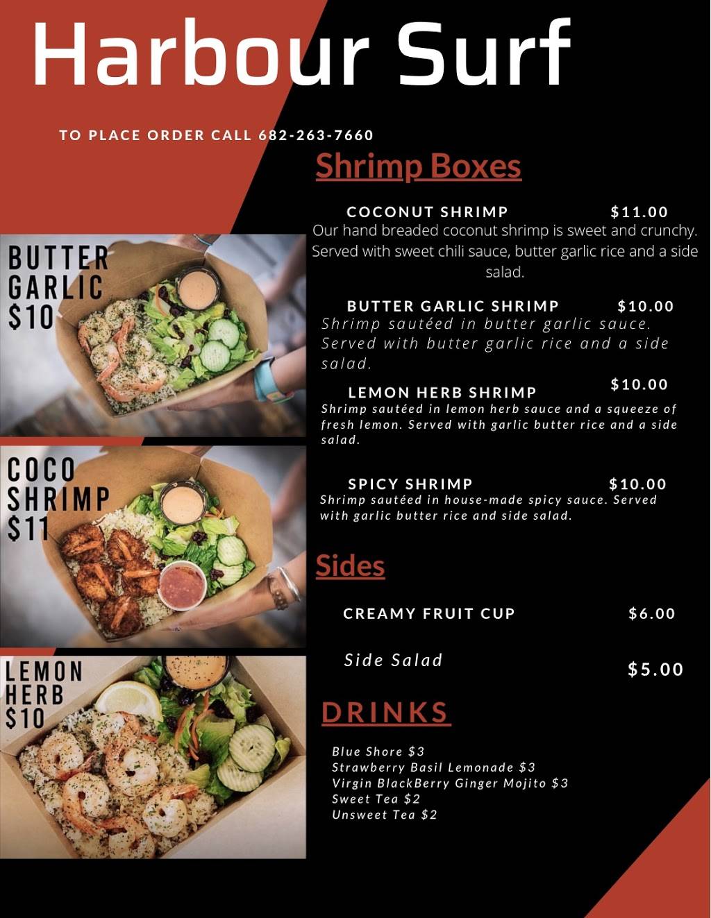 Harbour Surf | restaurant | 2607 Marigold Ave, Fort Worth, TX 76111, USA | 6822637660 OR +1 682-263-7660