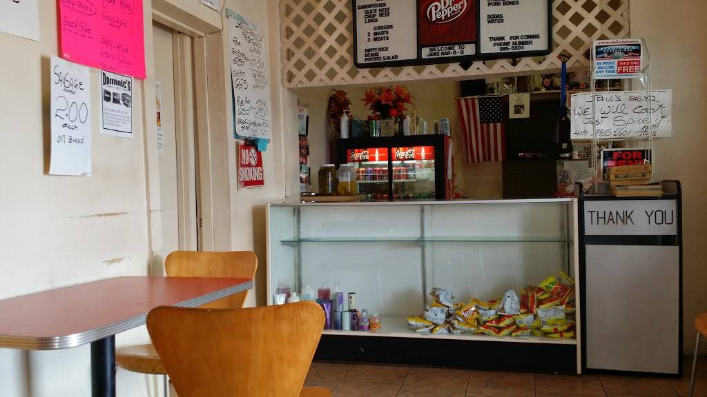 Jaws Bar-B-Que | restaurant | 1448 Rev. Raymond Scott Ave, Port Arthur, TX 77640, USA | 4099856601 OR +1 409-985-6601