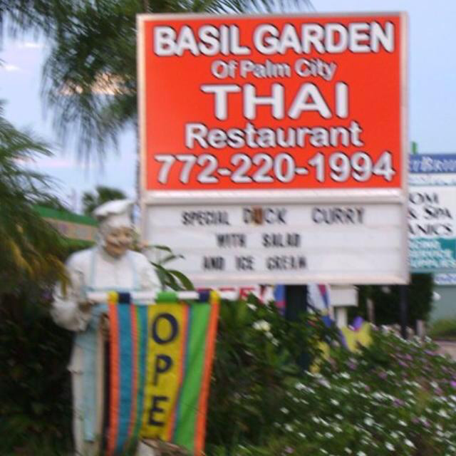 Basil Garden of Palm City | restaurant | 2655 SW Feroe Ave, Palm City, FL 34990, USA | 7722201994 OR +1 772-220-1994