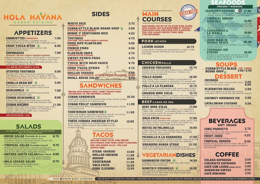 Hola Havana Cuban Restaurant | restaurant | 115 N Locust Hill Dr Suite 109B, Lexington, KY 40509, USA | 8595236276 OR +1 859-523-6276