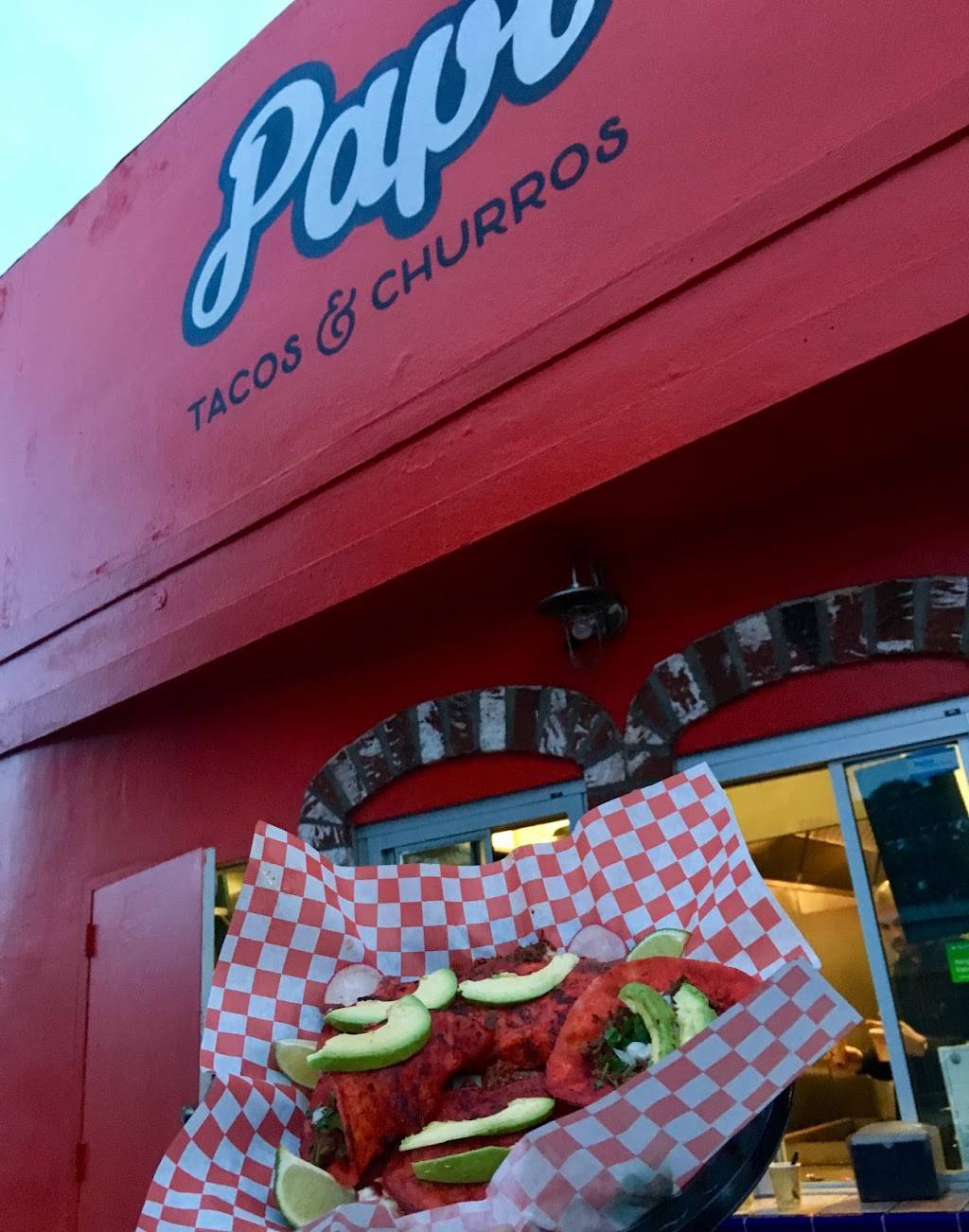 Papi tacos & churros | restaurant | 2622 W Jefferson Blvd, Los Angeles, CA 90018, USA | 3233739671 OR +1 323-373-9671