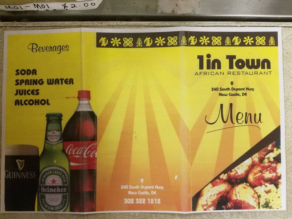 1 In Town African Restaurant | restaurant | 240 S Dupont Hwy #300, New Castle, DE 19720, USA | 3023221212 OR +1 302-322-1212