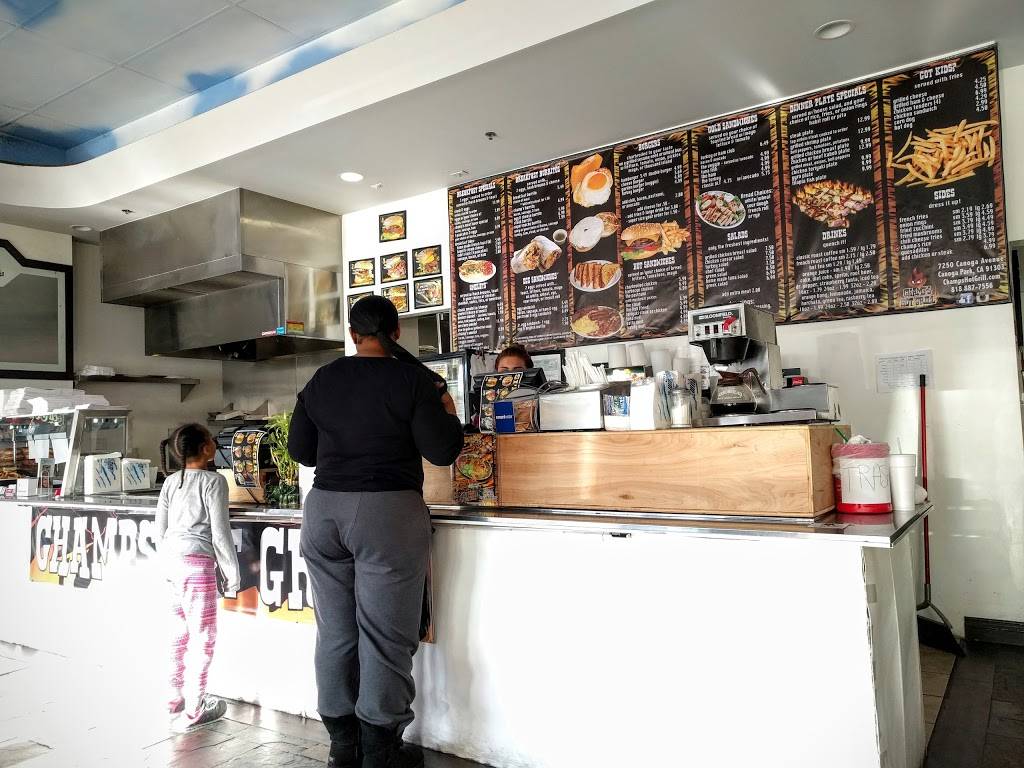 Champs Hot Grill | restaurant | 9030 Owensmouth Ave, Canoga Park, CA 91304, USA | 8188058175 OR +1 818-805-8175