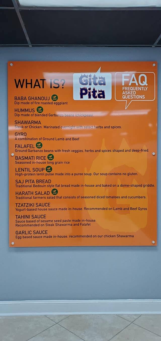 Gita Pita | restaurant | 1200 E Judge Perez Dr, Chalmette, LA 70043, USA | 5045829061 OR +1 504-582-9061