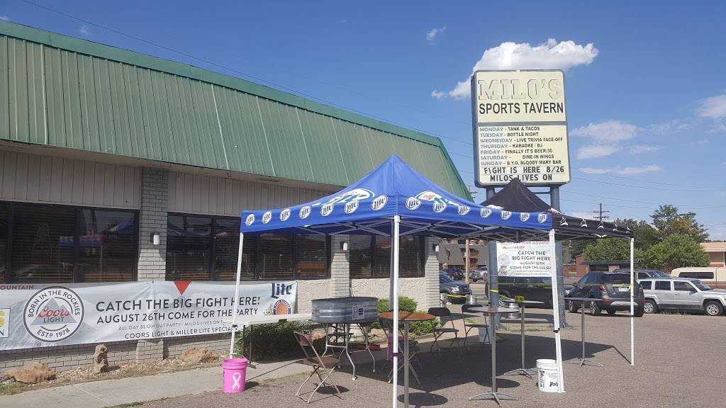 Milos Sports Tavern | restaurant | 6495 E Evans Ave, Denver, CO 80222, USA | 3036913391 OR +1 303-691-3391