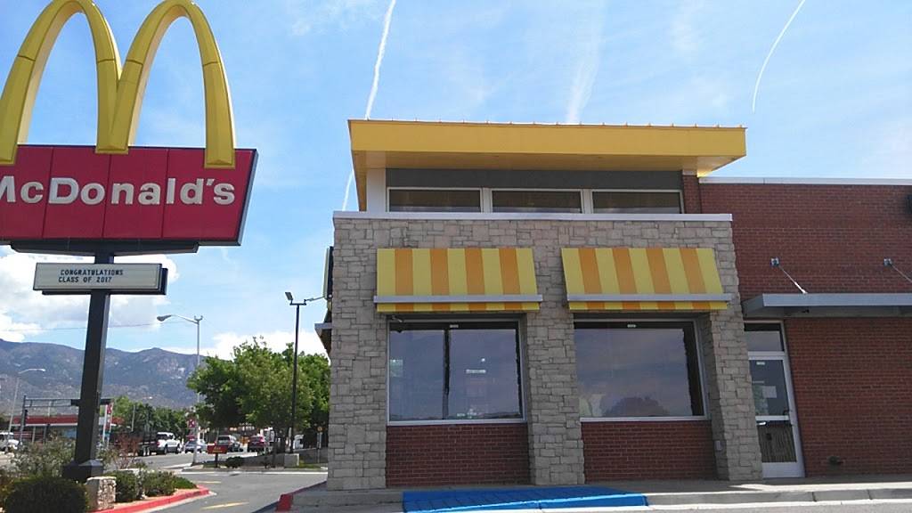 McDonalds | cafe | 11824 Lomas Blvd NE, Albuquerque, NM 87112, USA | 5052935512 OR +1 505-293-5512