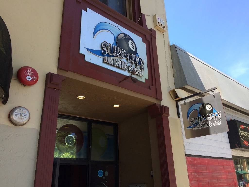 Surf City Billiards Bar & Cafe | restaurant | 931 Pacific Ave, Santa Cruz, CA 95060, USA | 8314237665 OR +1 831-423-7665