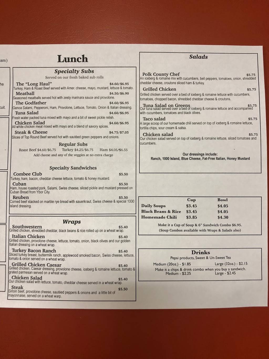 Mikes Deli | restaurant | 2101 S Combee Rd, Lakeland, FL 33801, USA | 8636672300 OR +1 863-667-2300