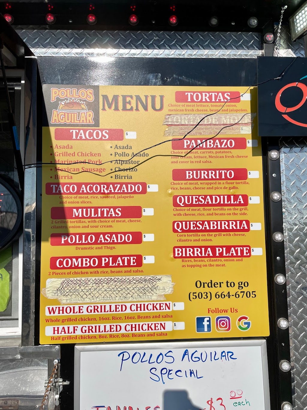 Pollos Aguilar | restaurant | 3146 E Baseline St, Cornelius, OR 97113, USA | 5036646705 OR +1 503-664-6705