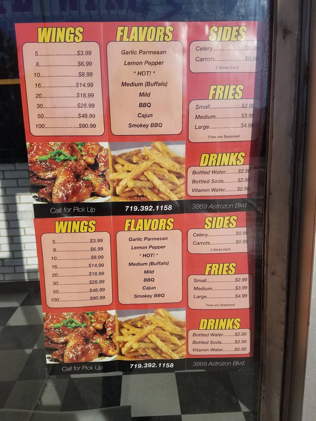 Deluxe Wingz | meal takeaway | 3869 Astrozon Blvd, Colorado Springs, CO 80916, USA | 7193921158 OR +1 719-392-1158
