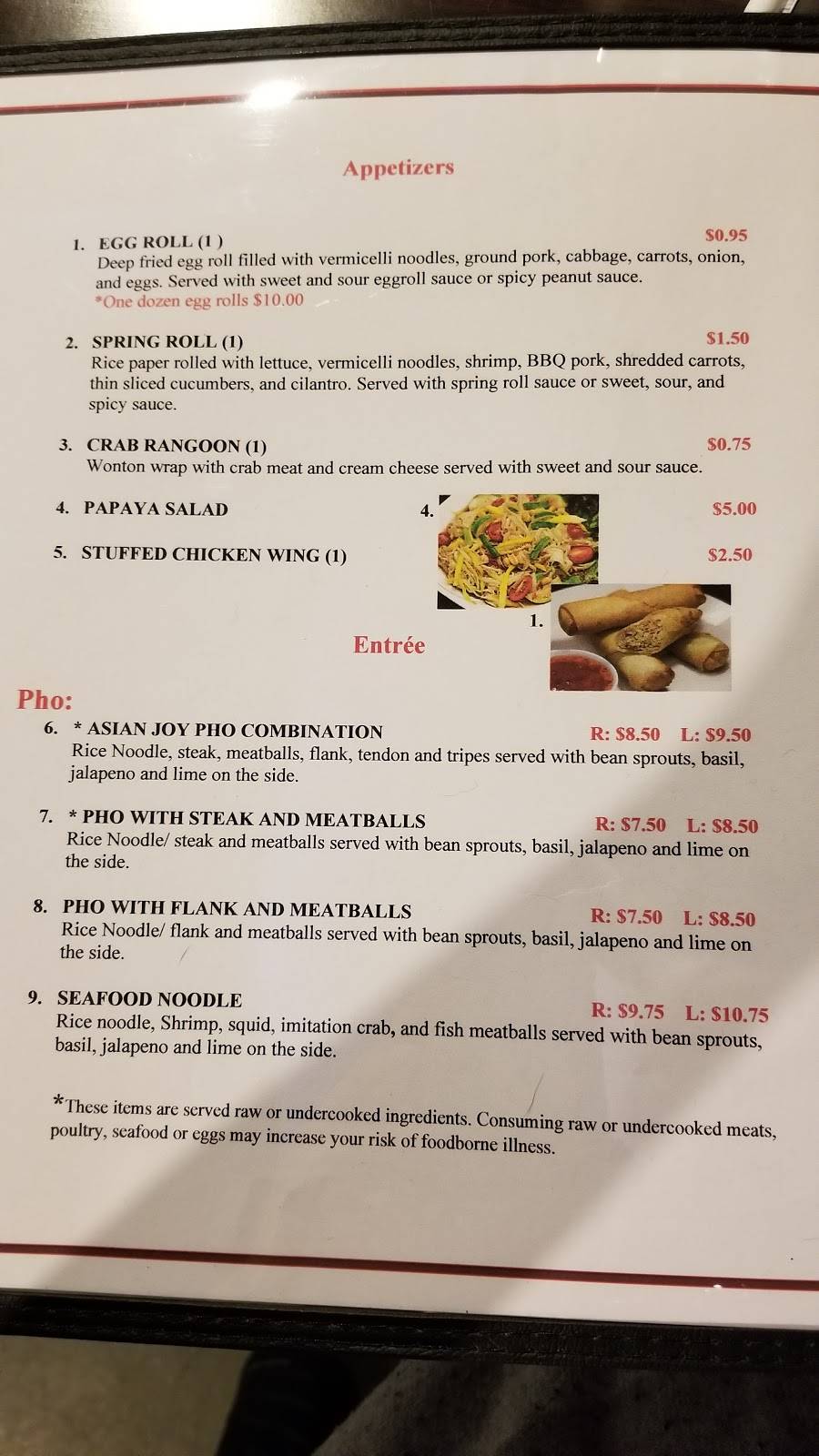 Asian Joy | restaurant | 1015 W Mason St, Green Bay, WI 54303, USA | 9208572021 OR +1 920-857-2021