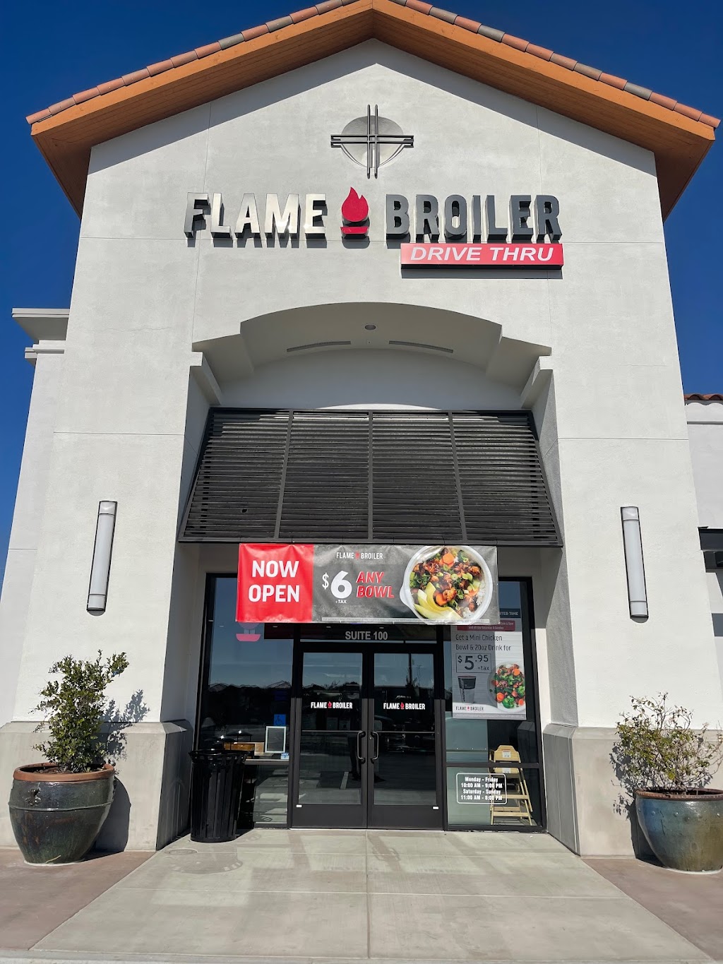 Flame Broiler | restaurant | 9815 Panama Ln Suite 100, Bakersfield, CA 93311, USA | 6614361242 OR +1 661-436-1242