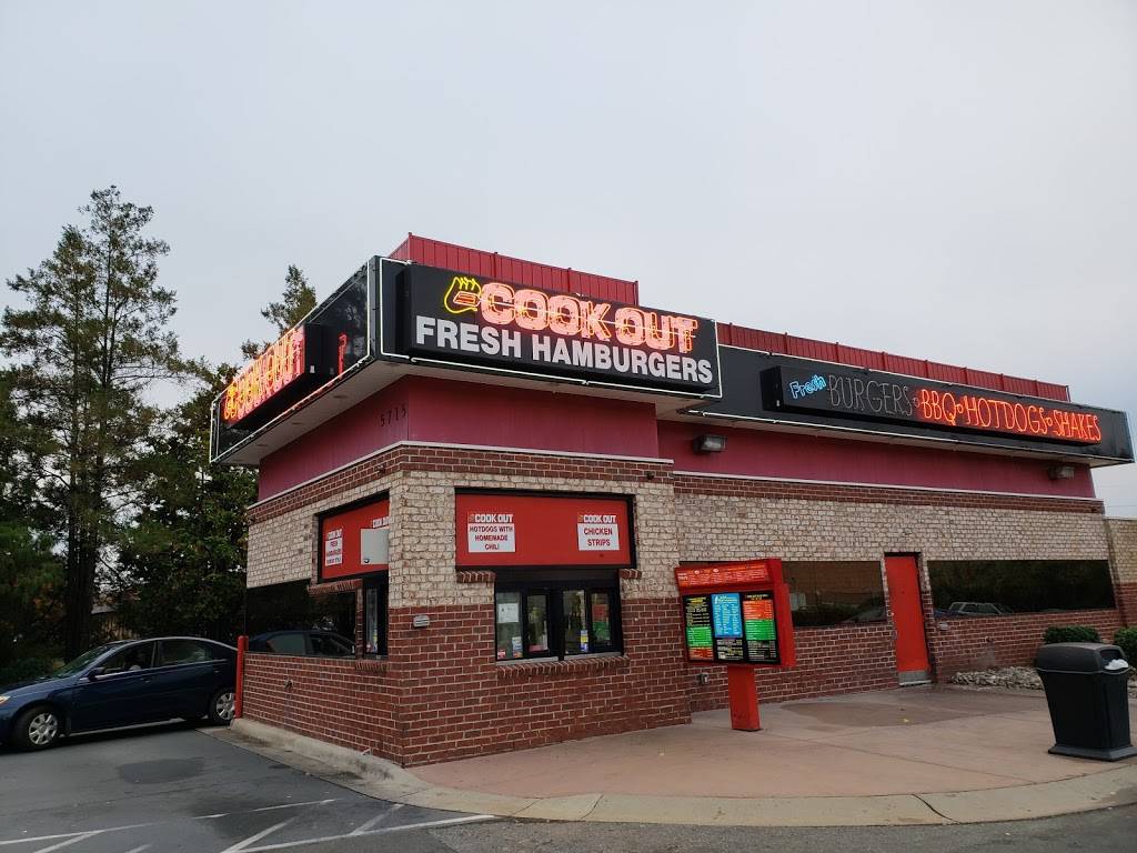 Cook Out | restaurant | 5715 N Sharon Amity Rd, Charlotte, NC 28215, USA | 7045375455 OR +1 704-537-5455
