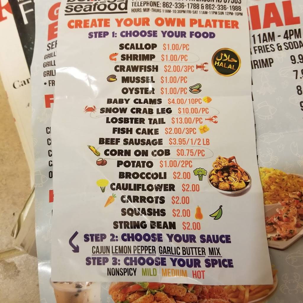 Boiling Cajun Seafood | restaurant | 1139 Main St, Paterson, NJ 07503, USA | 8623361788 OR +1 862-336-1788
