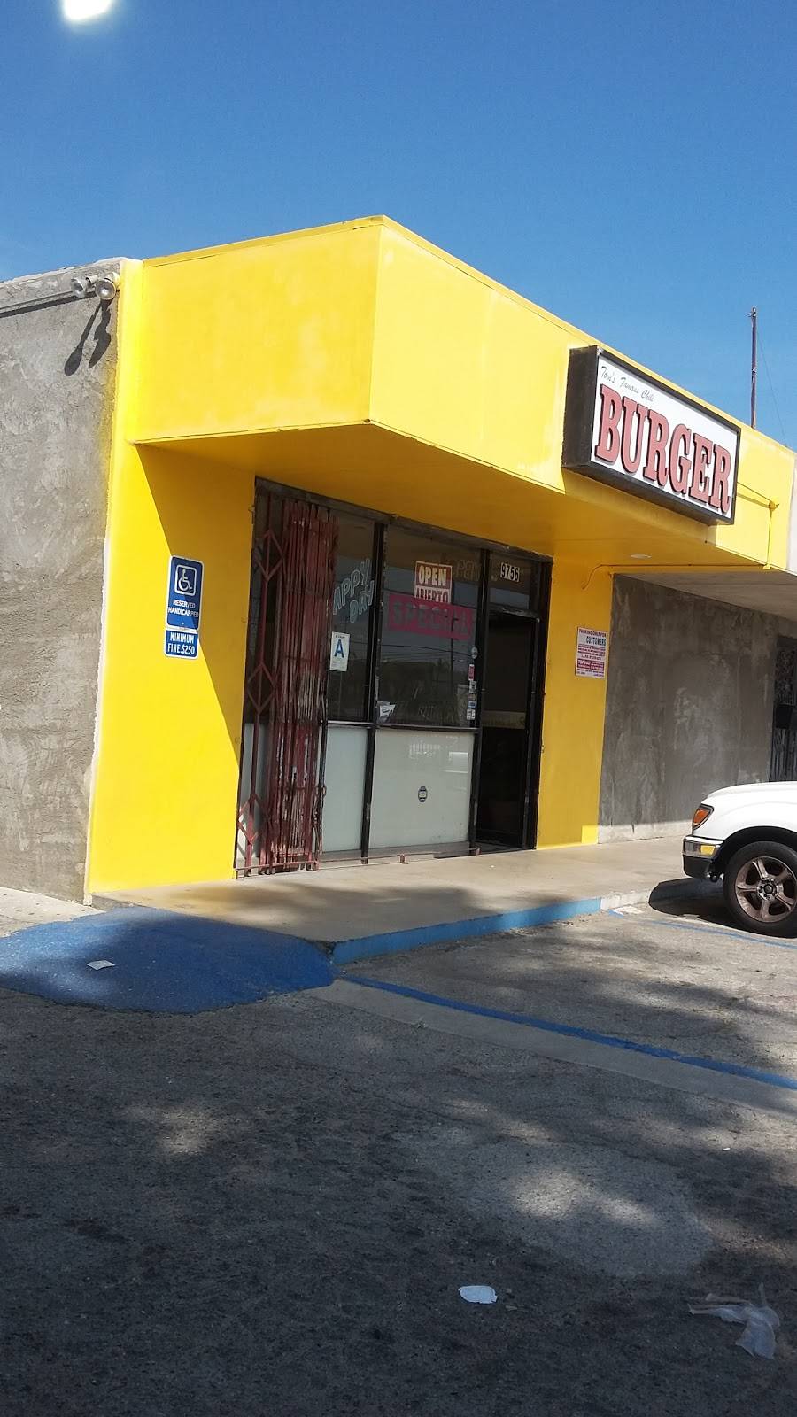 Toms Jr Famous Chili Burgers | restaurant | 9756 Glenoaks Blvd, Sun Valley, CA 91352, USA | 8187678288 OR +1 818-767-8288