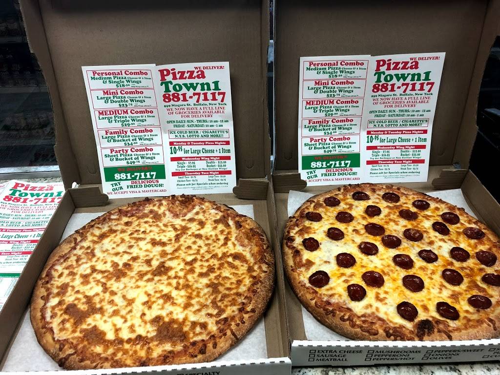 Pizza Town | restaurant | 859 Niagara St, Buffalo, NY 14213, USA | 7168817117 OR +1 716-881-7117