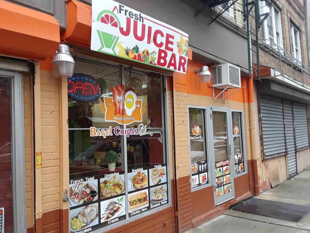 Bagel Crepas Cafe | bakery | 5520 Hudson Ave, West New York, NJ 07093, USA | 2014729004 OR +1 201-472-9004