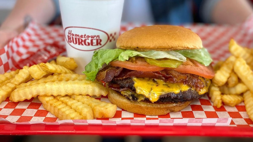 Hometown Burger | restaurant | 8514 Interstate 35 Access Rd, San Antonio, TX 78211, USA | 2103547163 OR +1 210-354-7163