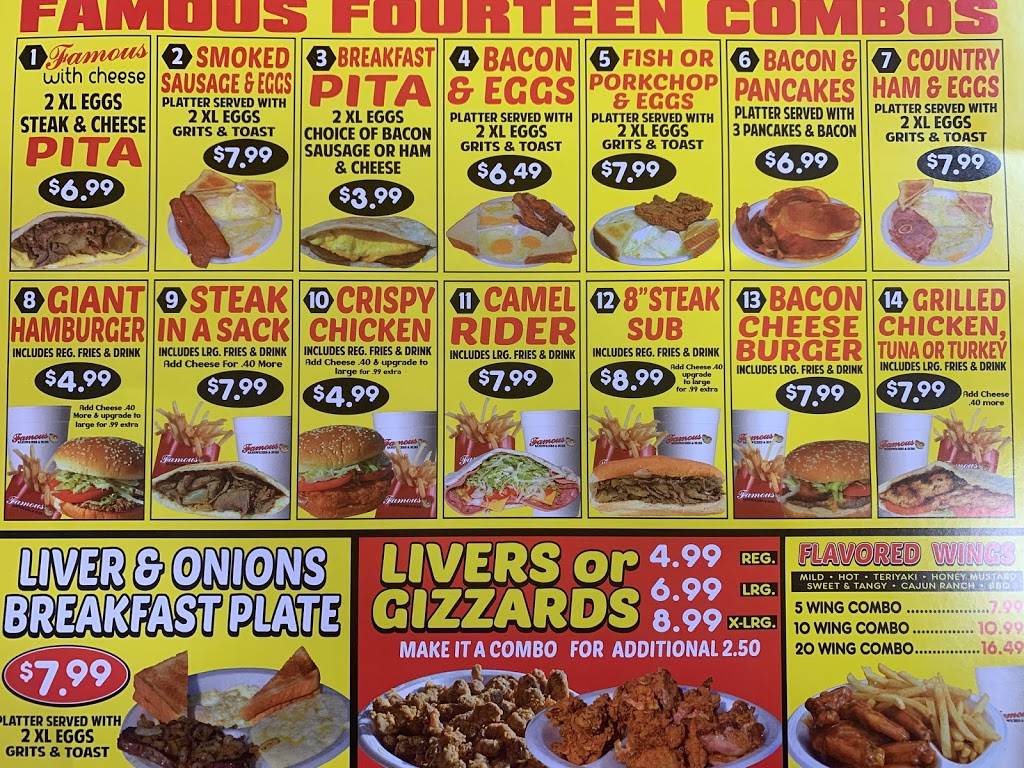 Famous Sandwiches & Subs - University West | restaurant | 2940 University Blvd W, Jacksonville, FL 32217, USA | 9045033121 OR +1 904-503-3121