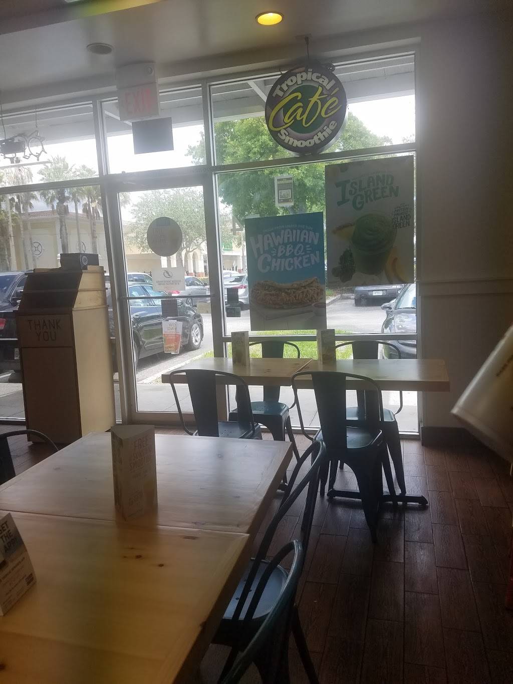 Tropical Smoothie Cafe | restaurant | 3810 W Neptune St, Tampa, FL 33629, USA | 8133742245 OR +1 813-374-2245