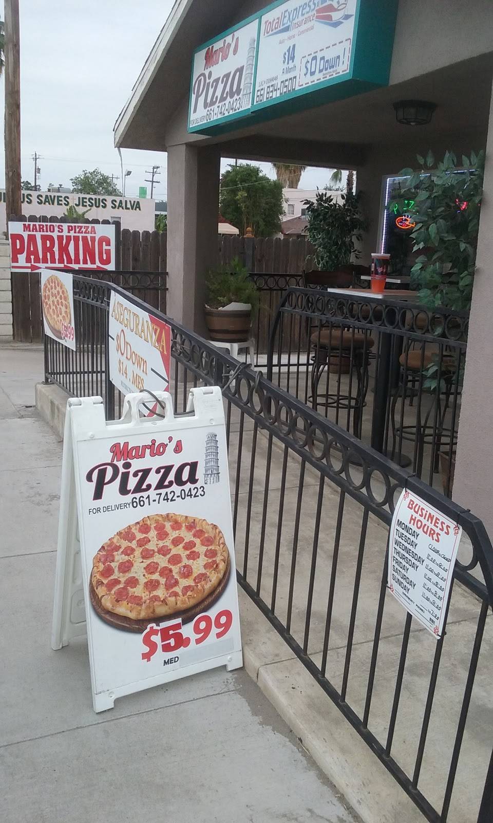 Marios Pizza | restaurant | 2643 Niles St, Bakersfield, CA 93306, USA | 6617420423 OR +1 661-742-0423